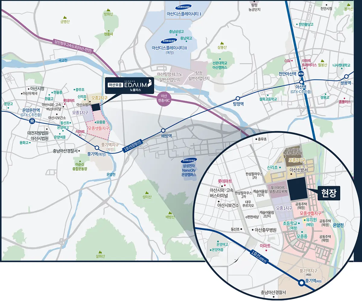 사업지 반경 10km 지도