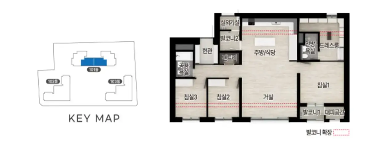 군산 경장동 중해마루힐 84B 설계도면